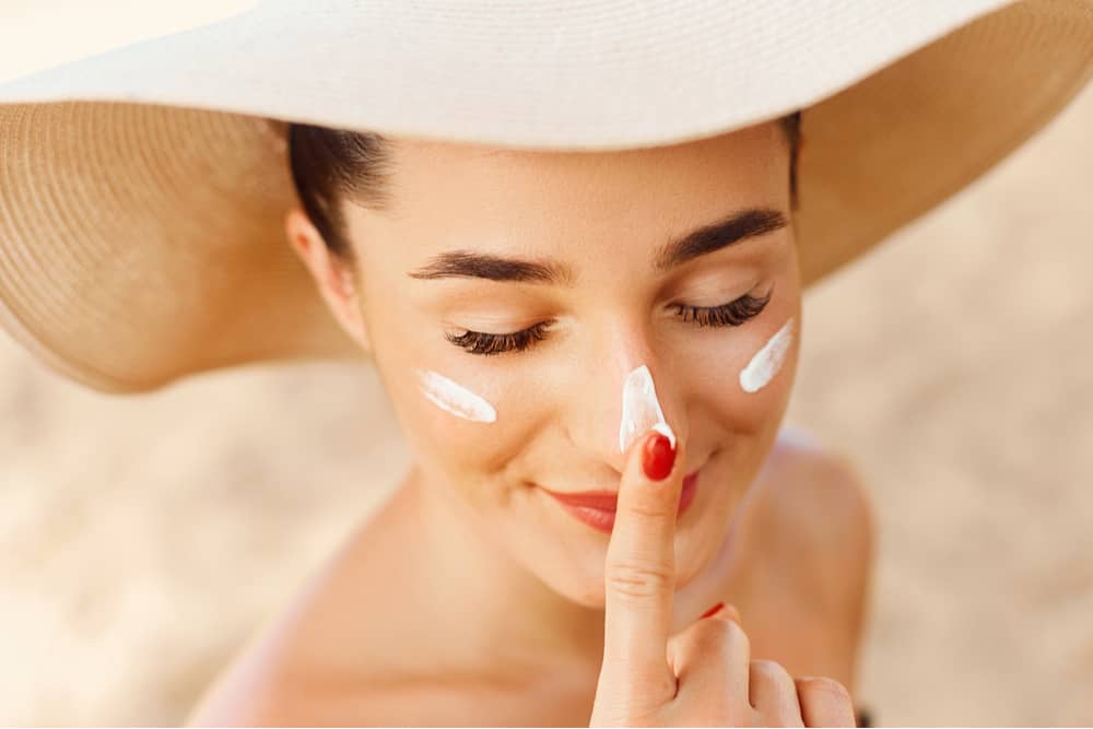 sunscreen and skincare